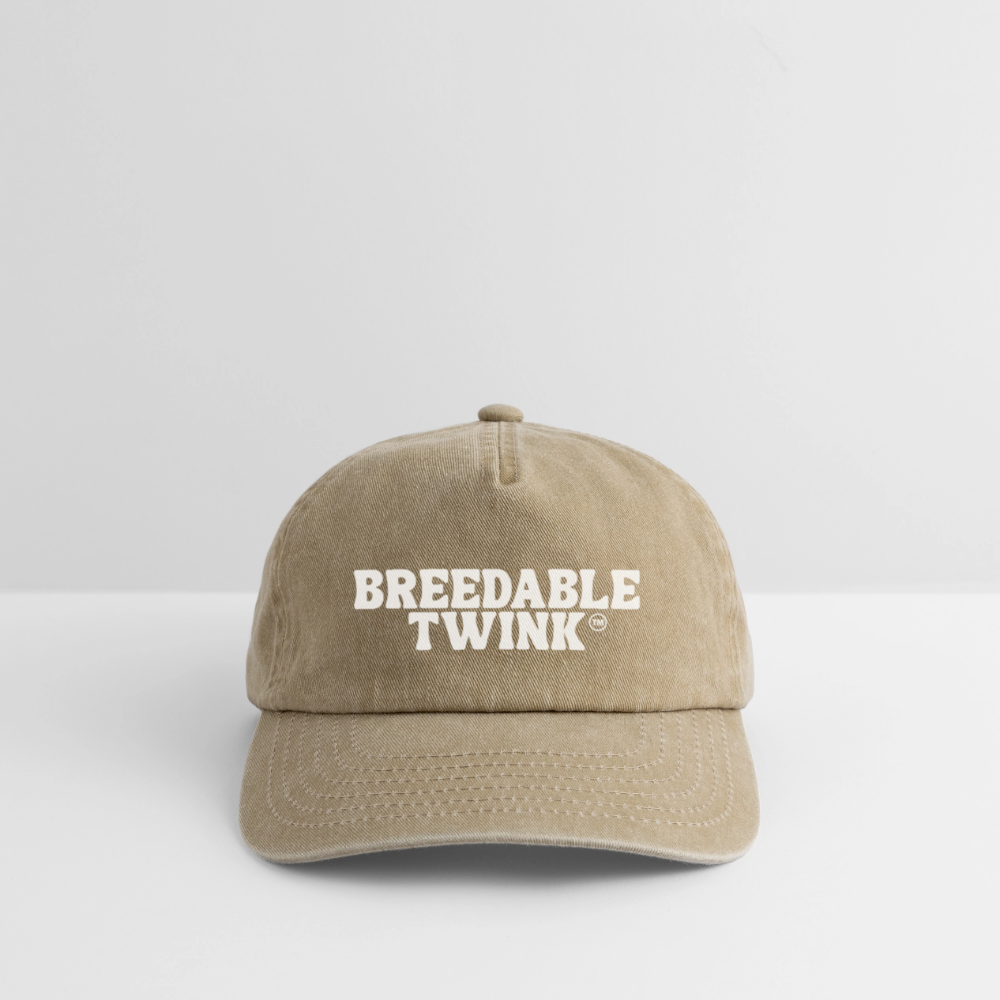 Breedable Twink™ | Kink Fetish Pride Vintage Cap - Vintage Beige