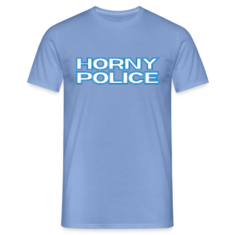HORNY POLICE | Kink Fetish Pride T-Shirt - carolina blue