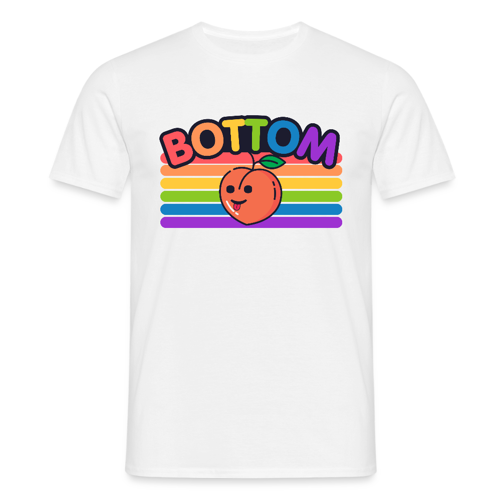 Gay Bottom | Pride T-Shirt - Weiß