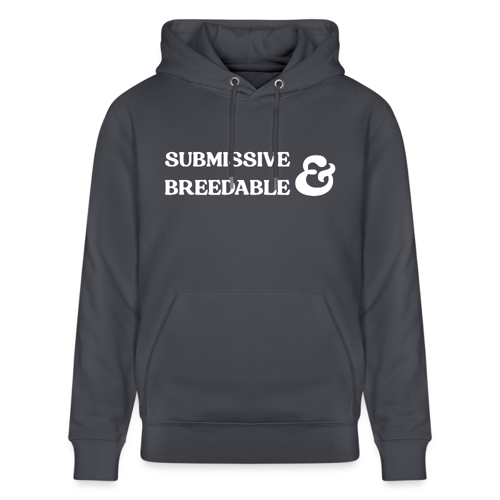 Submissive & Breedable | Kink Fetish Pride Bio-Hoodie Unisex - Indigoblau