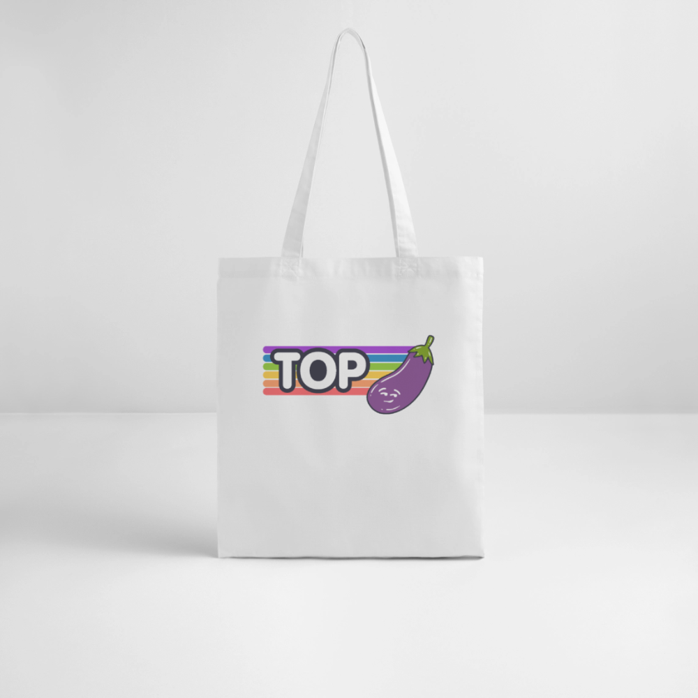 Top Gay | Pride Bio-Stoffbeutel - Weiß