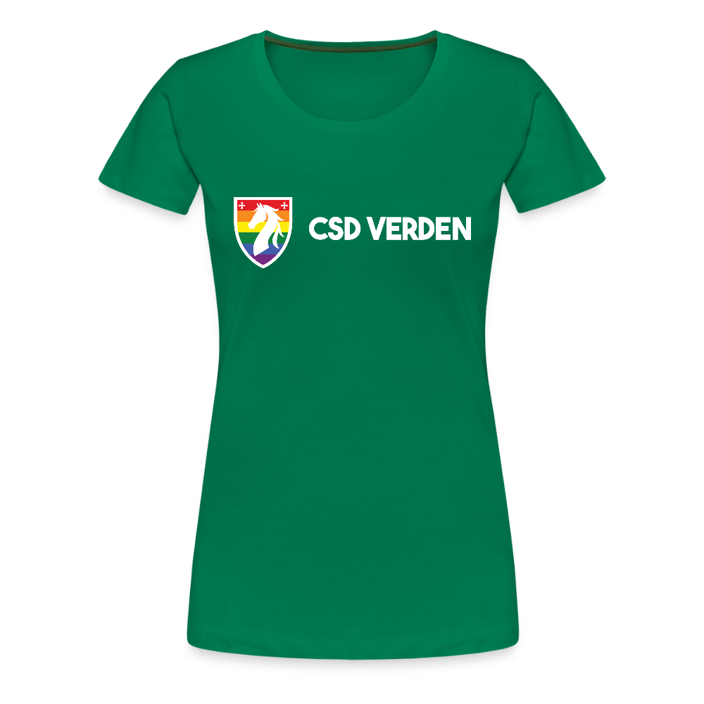 CSD Verden Premium Pride T-Shirt Tailiert Doppelseitig - Kelly Green
