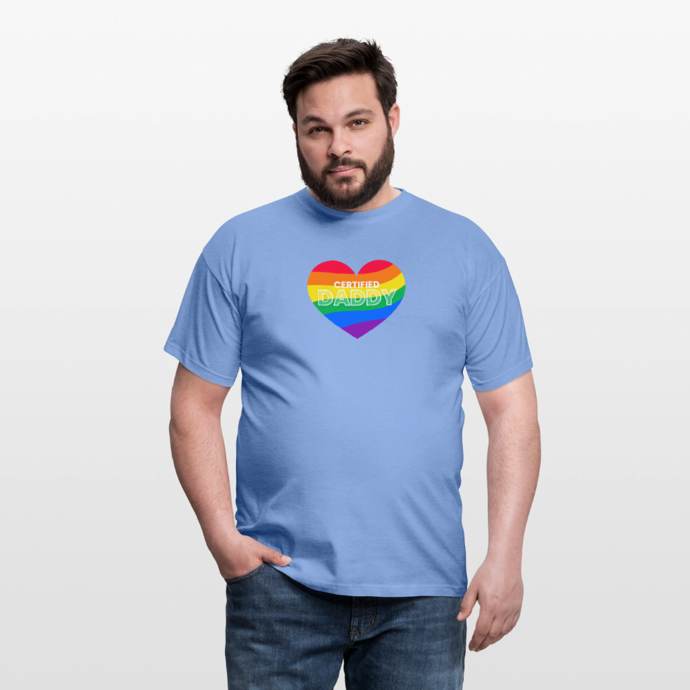 CERTIFIED DADDY | Kink Fetish Pride T-Shirt - carolina blue