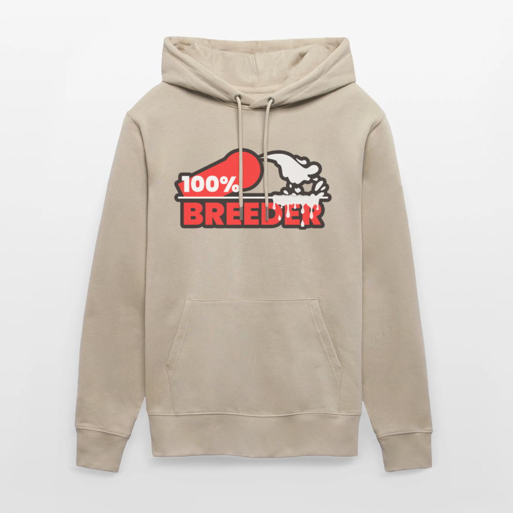 100% BREEDER | Kink Fetish Pride Bio-Hoodie Unisex - Beige