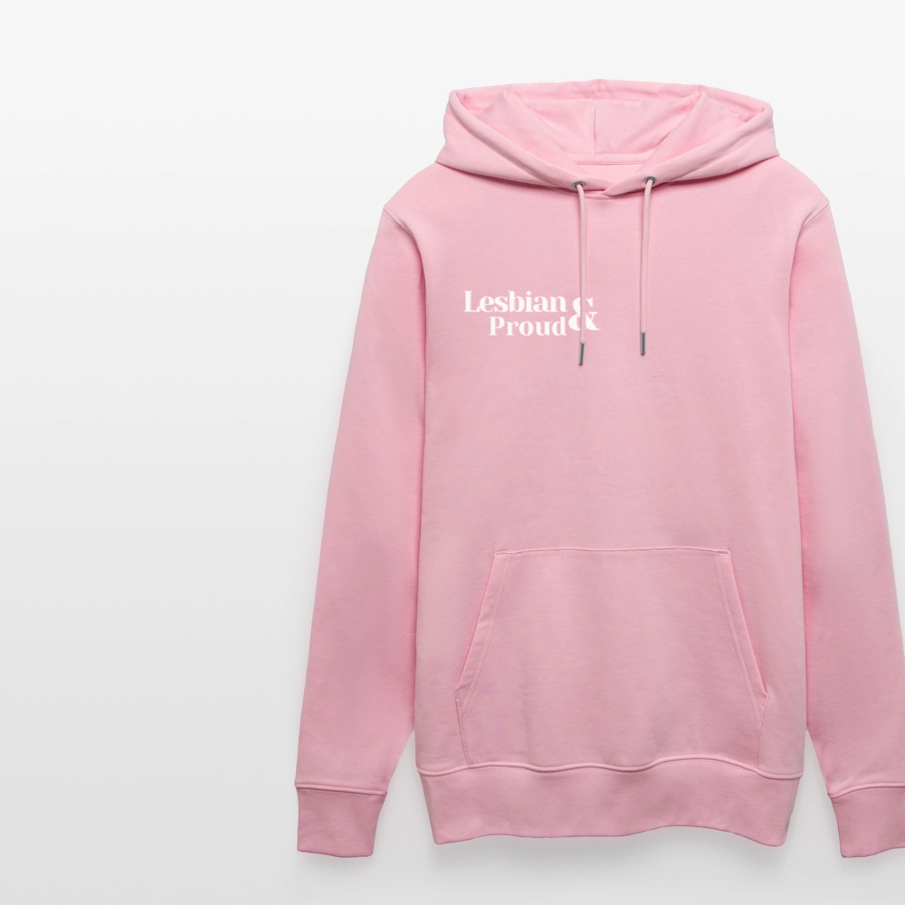 Lesbian & Proud | Pride Bio-Hoodie Unisex - Hellrosa