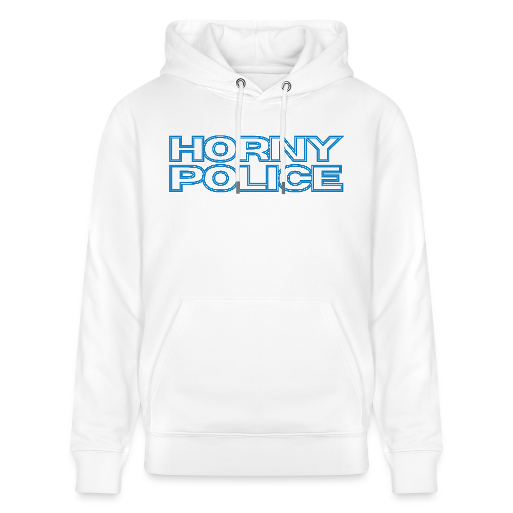HORNY POLICE | Kink Fetish Pride Bio-Hoodie Unisex - Weiß