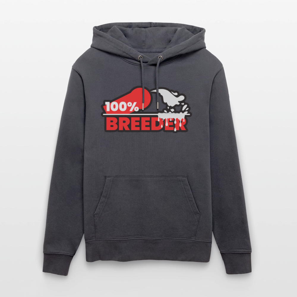 100% BREEDER | Kink Fetish Pride Bio-Hoodie Unisex - Indigoblau