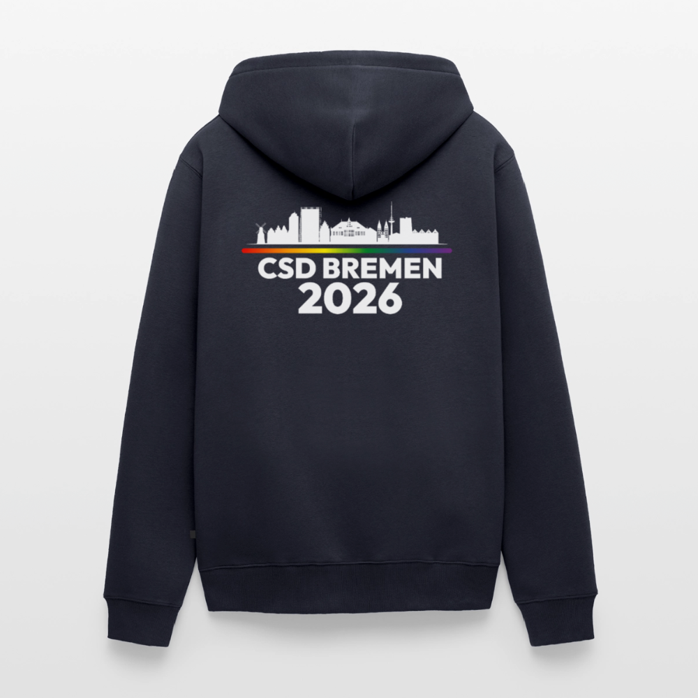 CSD BREMEN 2026 PRIDE | Premium Kapuzenjacke - Navy