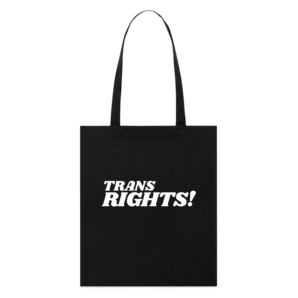 Trans Rights! | Pride Bio-Stoffbeutel - Schwarz