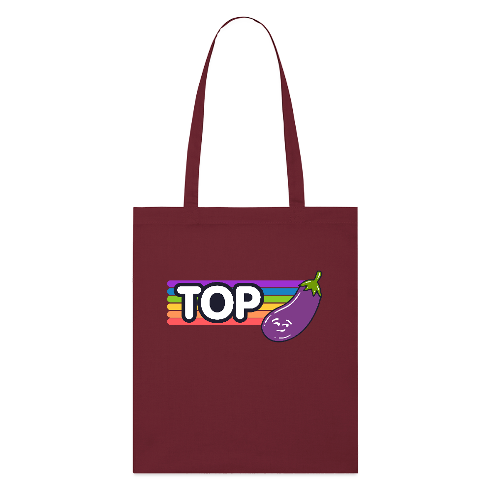 Top Gay | Pride Bio-Stoffbeutel - Burgunderrot