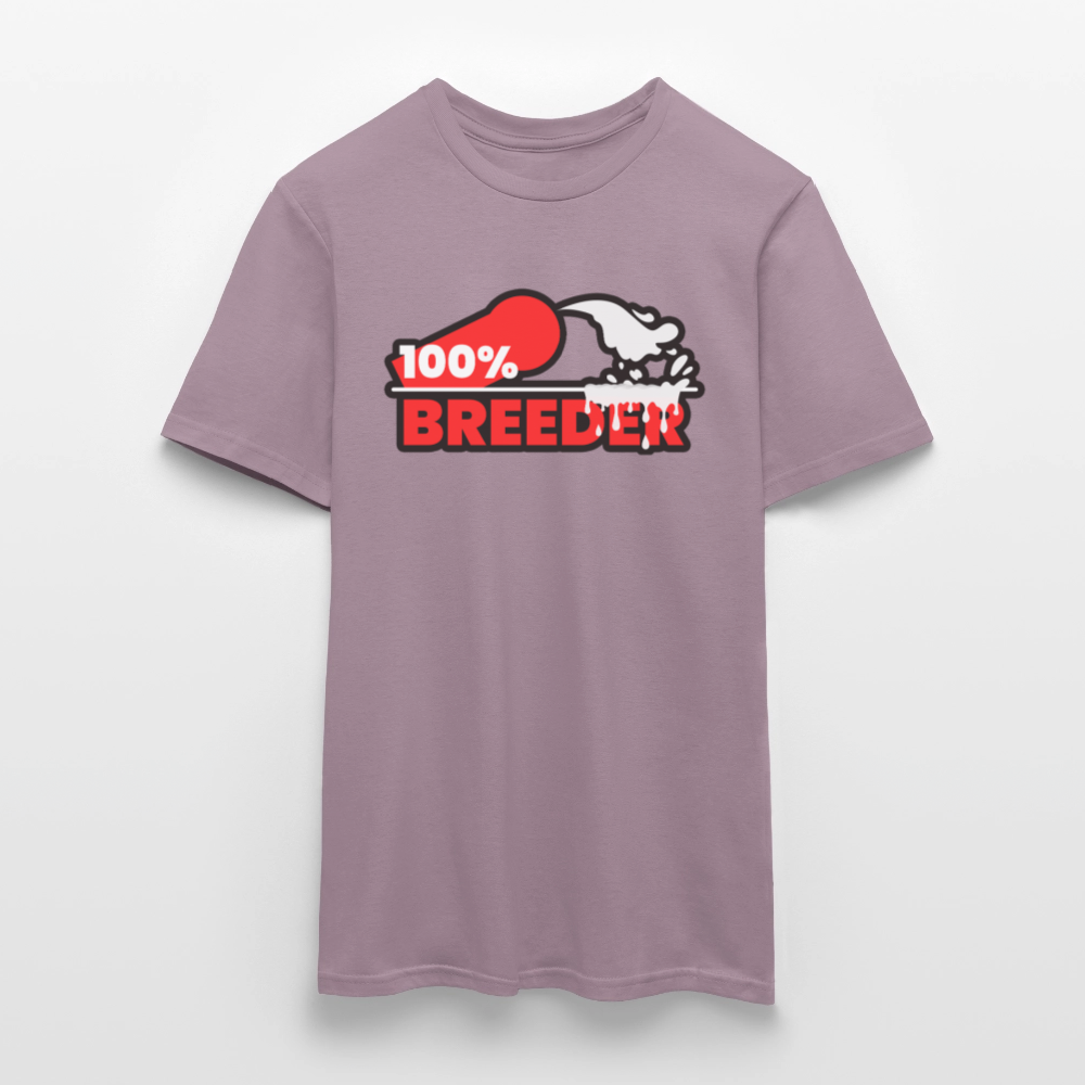 100% BREEDER | Kink Fetish Pride T-Shirt - Lilagrau