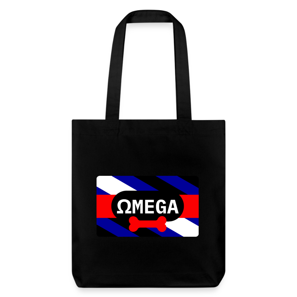OMEGA Puppy Flag | Puppy Kink Pride | Stanley/Stella recycelter Heavyweight Stoffbeutel - Schwarz