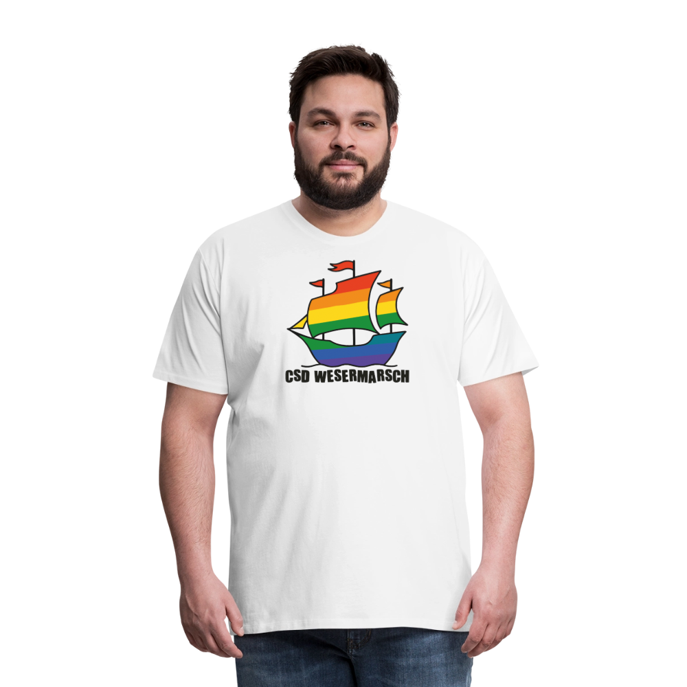 CSD Wesermarsch Premium T-Shirt - Weiß