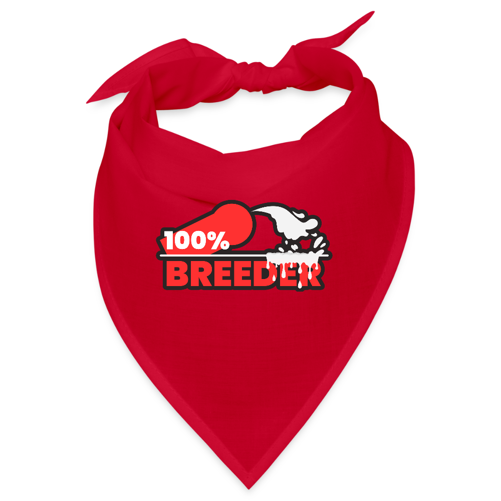 100% BREEDER | Kink Fetish Pride Bandana - Rot