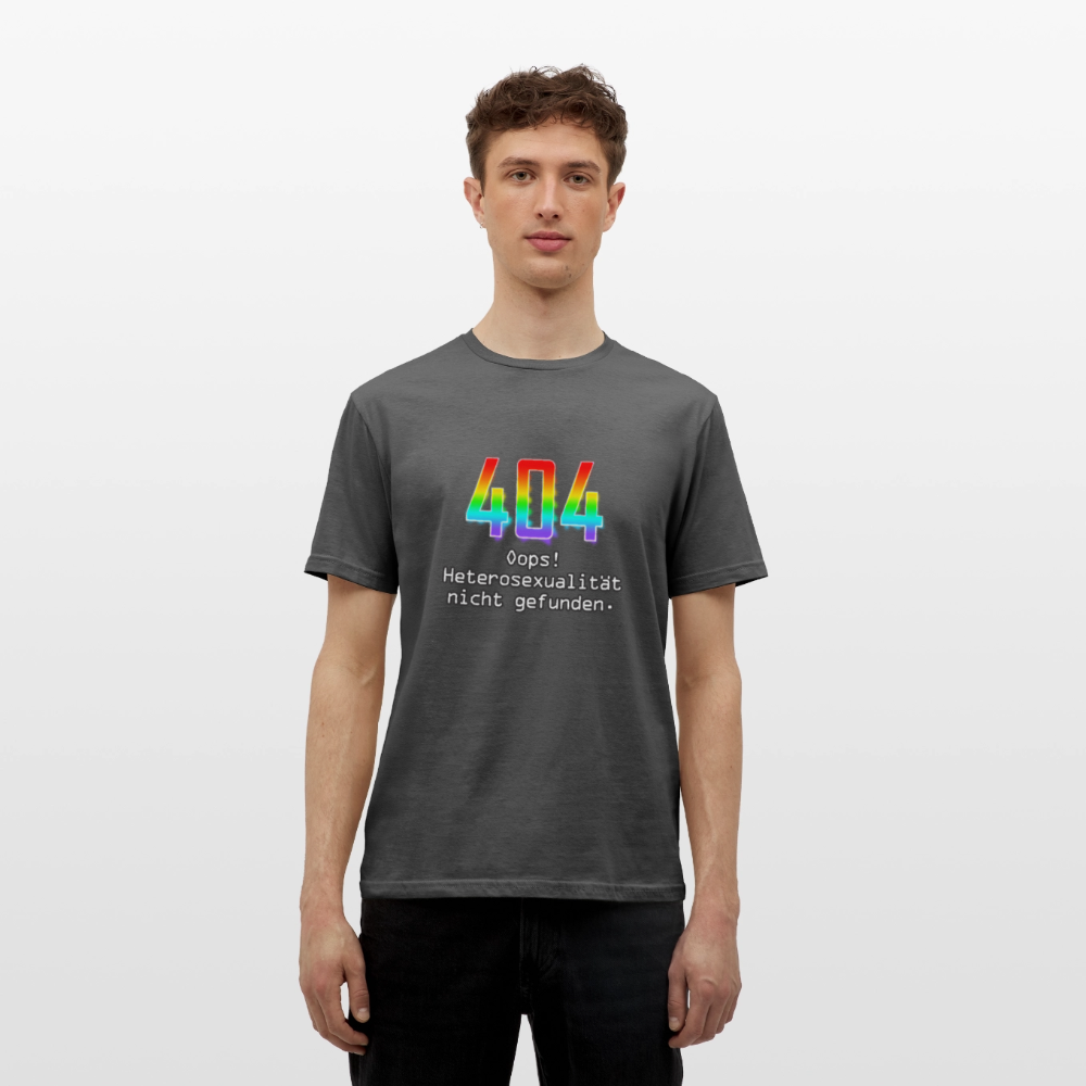 Error: 404 - Keine Heterosexualität Pride T-Shirt - Anthrazit