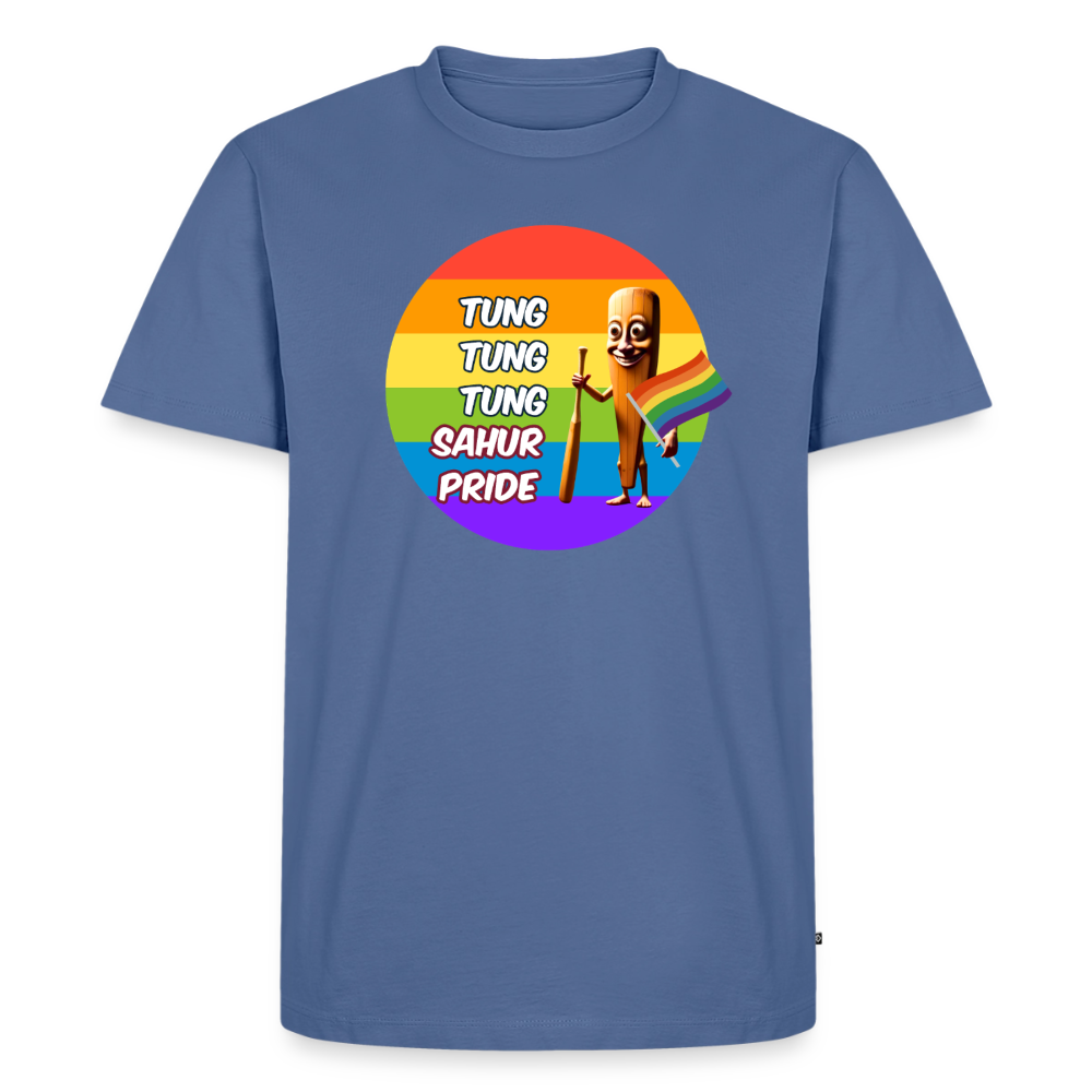 Tung Tung Tung Sahur Pride Premium T-Shirt - Taubenblau