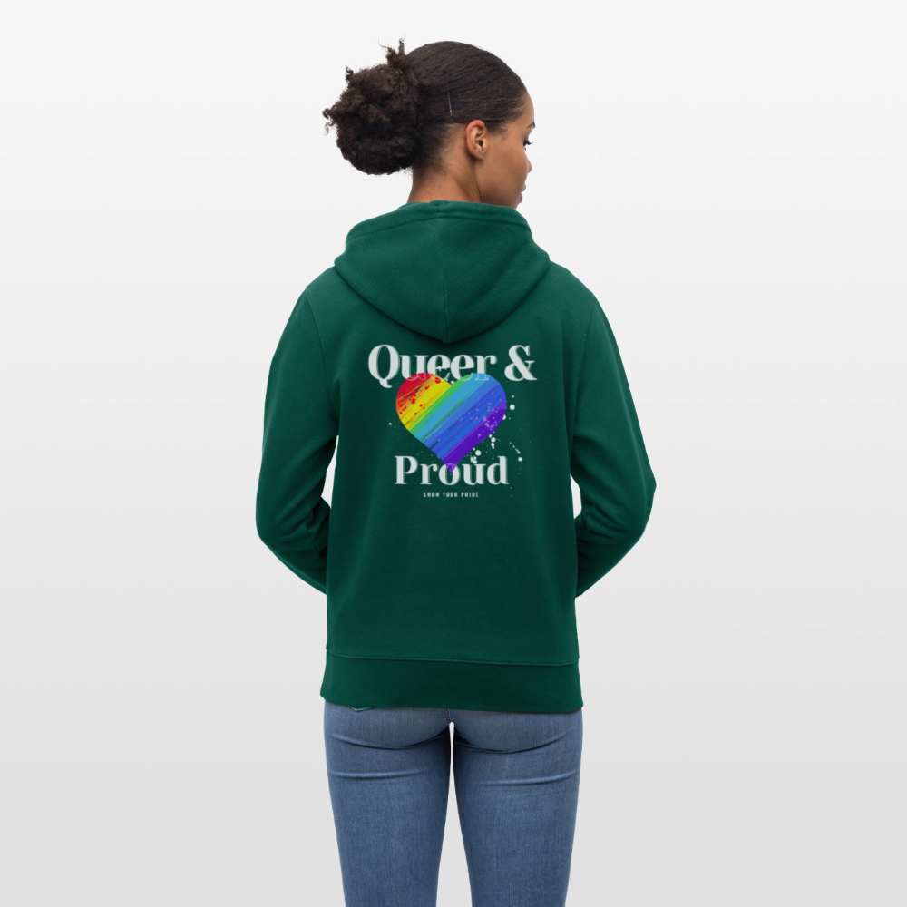 Queer & Proud | Pride Bio-Hoodie Unisex - Forest