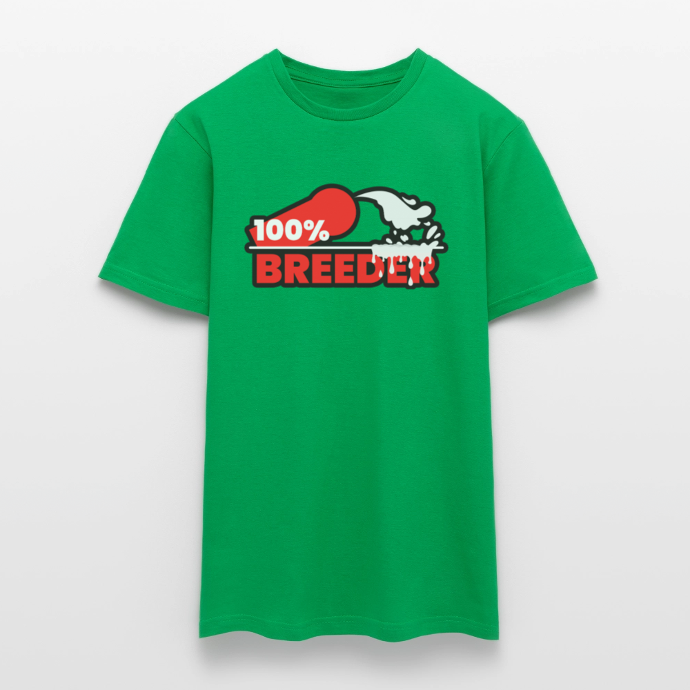 100% BREEDER | Kink Fetish Pride T-Shirt - Kelly Green
