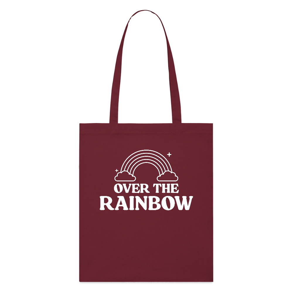 Over the Rainbow | Pride Bio-Stoffbeutel - Burgunderrot