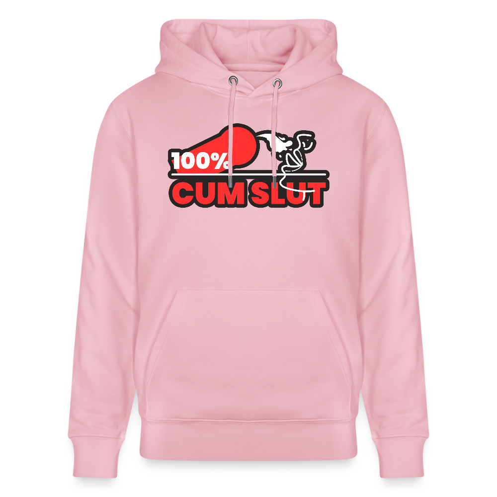 100% CUM SLUT | Kink Fetish Pride Bio-Hoodie Unisex - Hellrosa