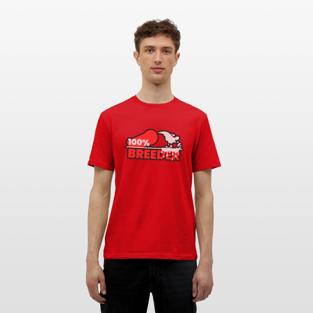 100% BREEDER | Kink Fetish Pride T-Shirt - Rot