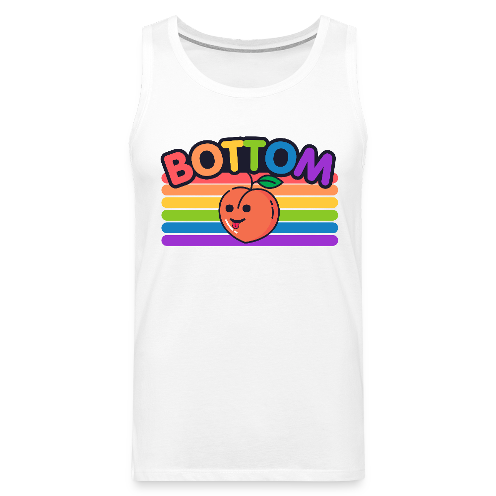 Bottom Gay | Pride Premium Tank Top - Weiß