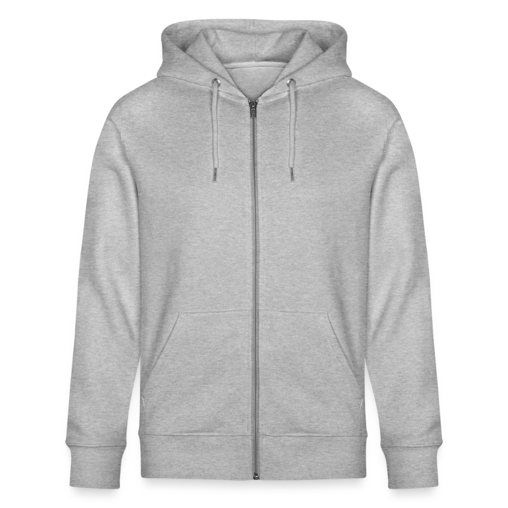 Bi & Proud | Pride Bio-Kapuzenjacke Unisex - Grau meliert