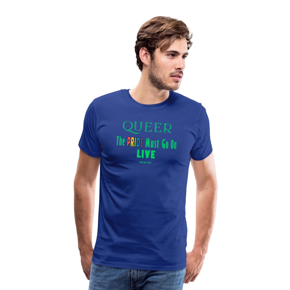 PRIDE Must Go On T-Shirt Germany Tour 2025 (dunkelblau) - Königsblau