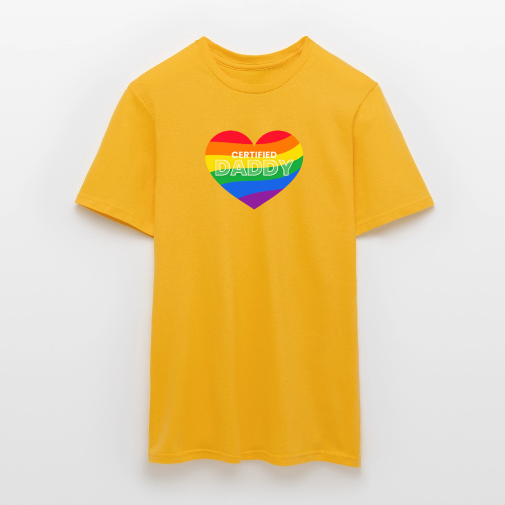 CERTIFIED DADDY | Kink Fetish Pride T-Shirt - Gelb