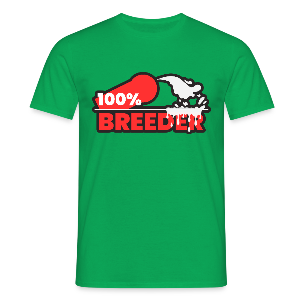 100% BREEDER | Kink Fetish Pride T-Shirt - Kelly Green