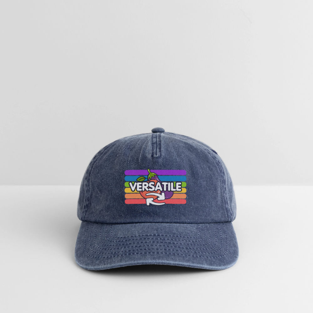 Versatile Gay | Pride Vintage Cap - Vintage Denim