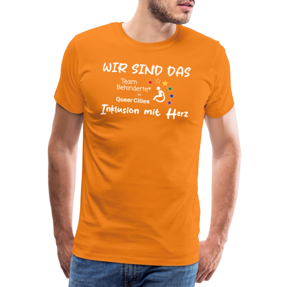 Team Behinderte – Inklusion mit Herz | Solidaritäts-Shirt - Orange