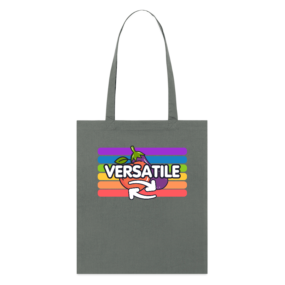 Versatile Gay | Pride Bio-Stoffbeutel - Anthrazit