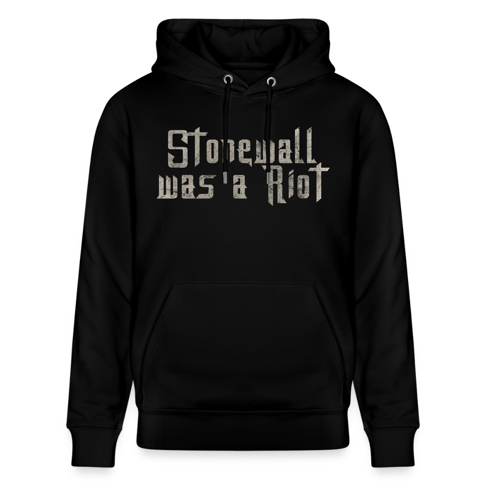 Stonewall was a Riot | Pride Bio-Hoodie Unisex - Schwarz