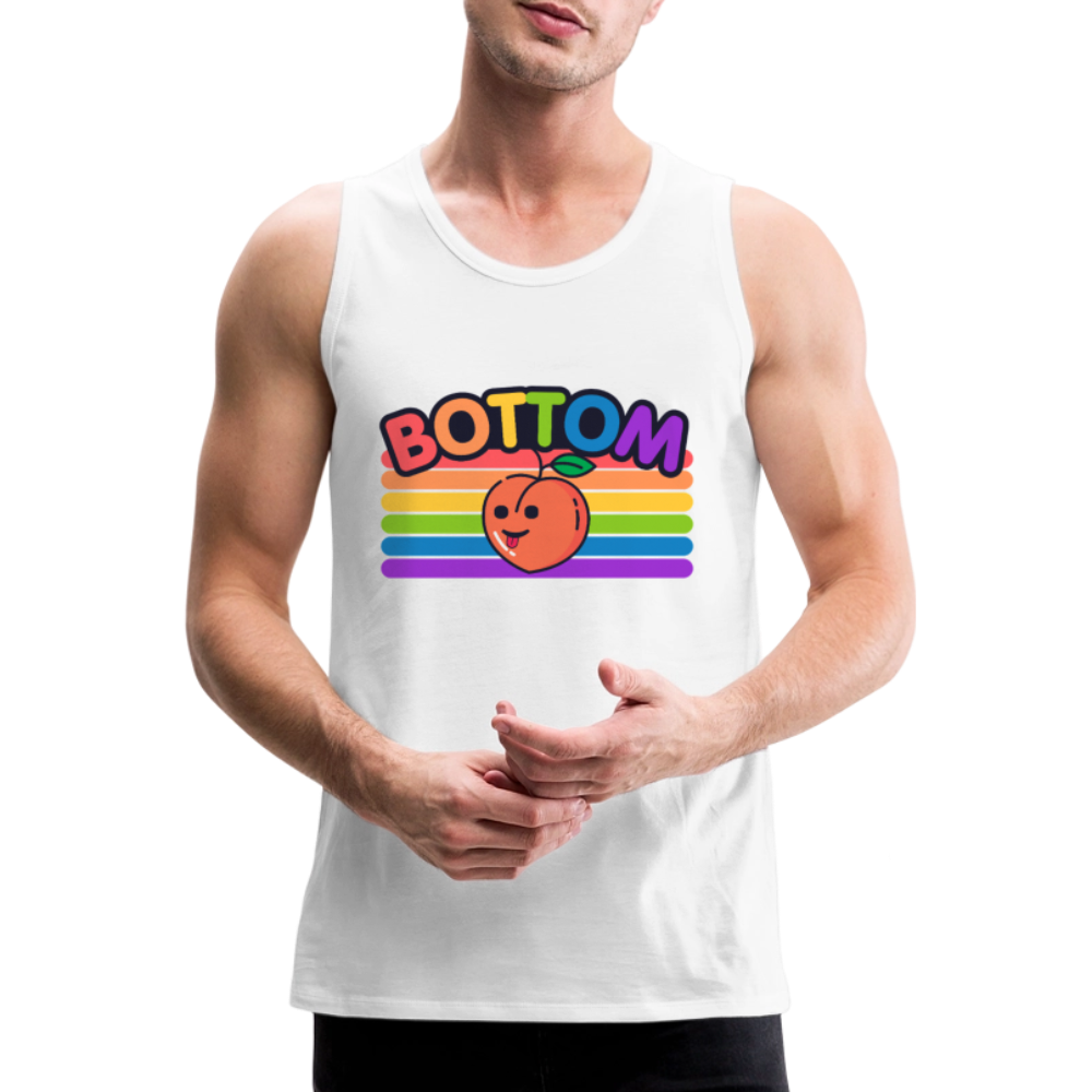 Bottom Gay | Pride Premium Tank Top - Weiß
