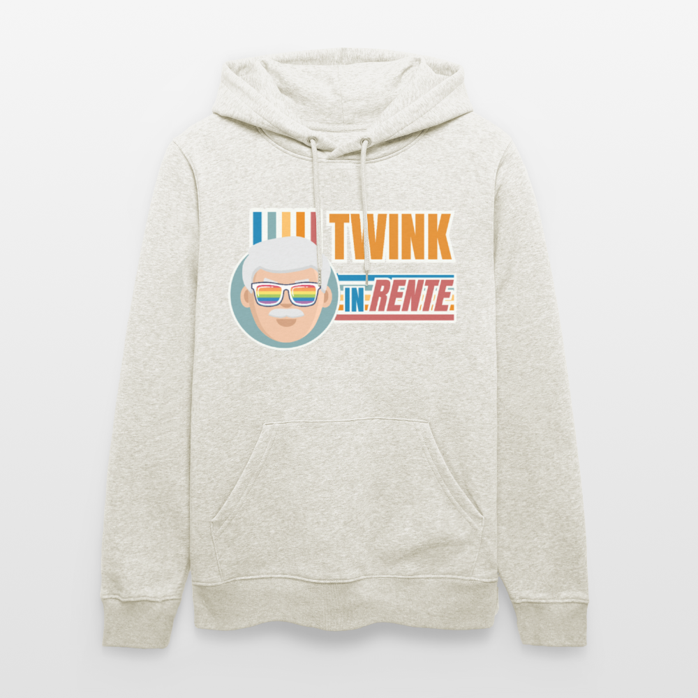 Twink in Rente! | Pride Bio-Hoodie Unisex - Beige meliert