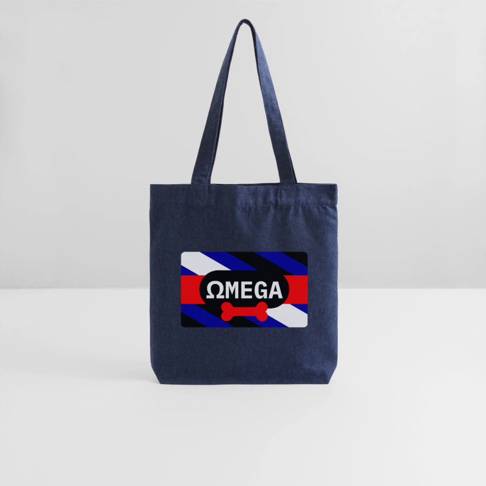 OMEGA Puppy Flag | Puppy Kink Pride | Stanley/Stella recycelter Heavyweight Stoffbeutel - melange Blue