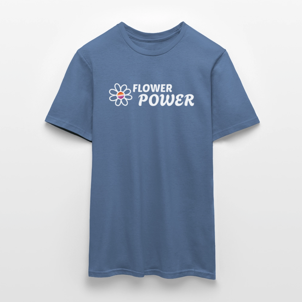 Flower Power! | Lesbian Pride T-Shirt - Taubenblau