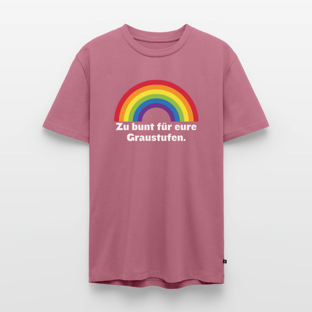 Zu bunt für eure Graustufen Premium Pride T-Shirt - Mauve