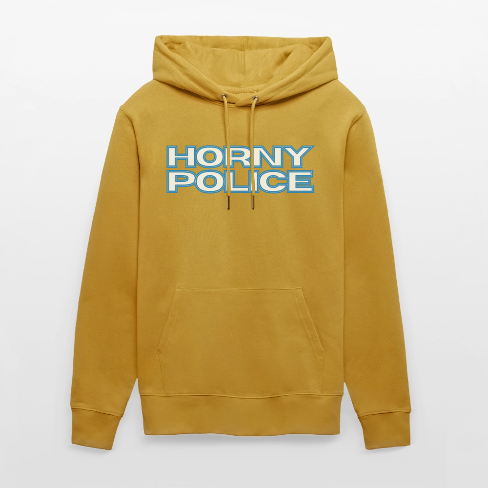 HORNY POLICE | Kink Fetish Pride Bio-Hoodie Unisex - Ocker
