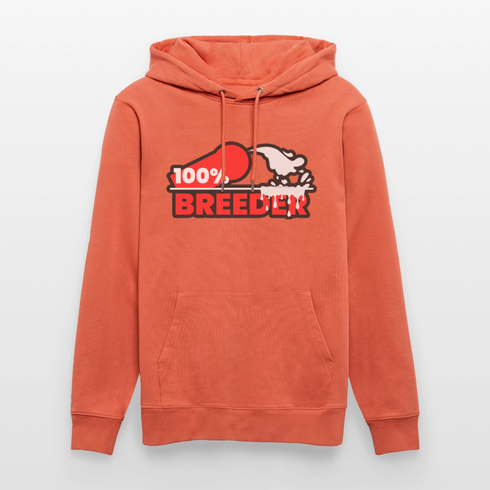 100% BREEDER | Kink Fetish Pride Bio-Hoodie Unisex - Hellrot