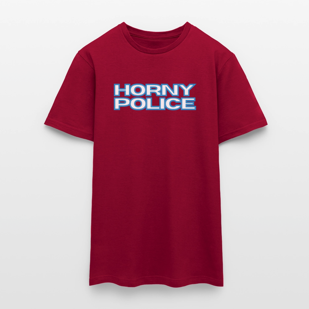HORNY POLICE | Kink Fetish Pride T-Shirt - Ziegelrot