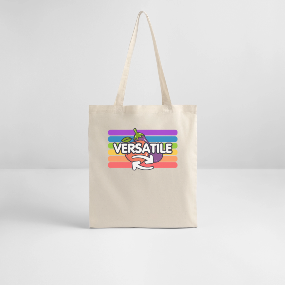 Versatile Gay | Pride Bio-Stoffbeutel - Weißgrau