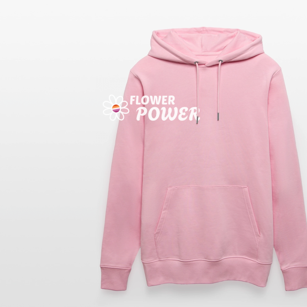 Flower Power | Lesbian Pride Bio-Hoodie Unisex - Hellrosa