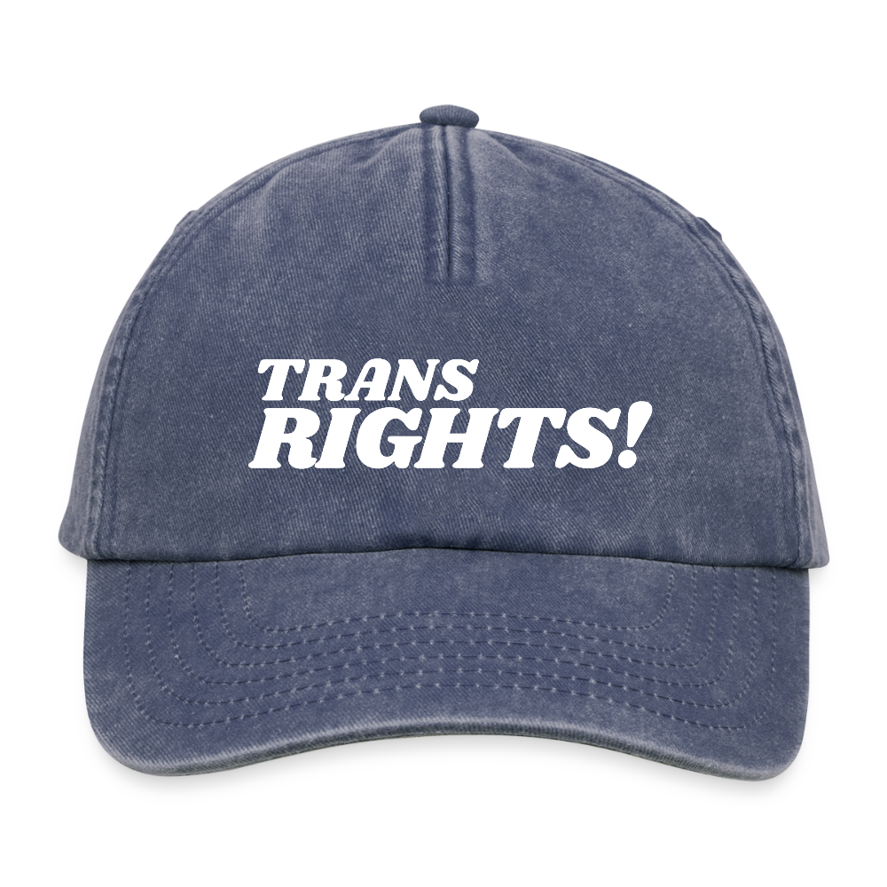 Trans Rights! | Pride Vintage Cap - Vintage Denim