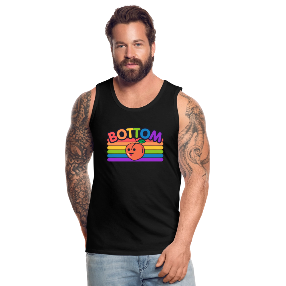 Bottom Gay | Pride Premium Tank Top - Schwarz