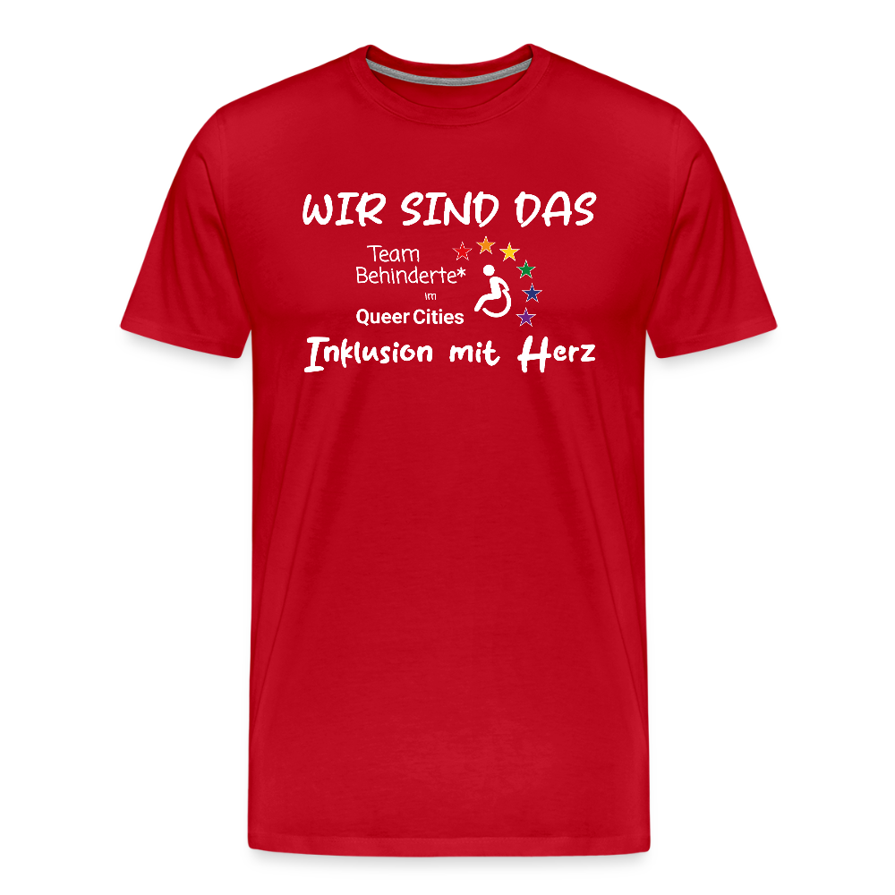 Team Behinderte – Inklusion mit Herz | Solidaritäts-Shirt - Rot