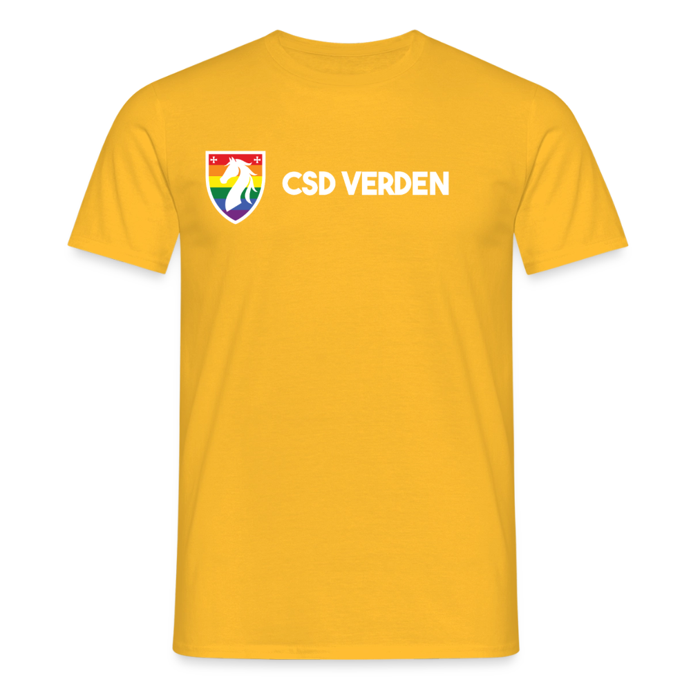 CSD Verden Premium Pride T-Shirt Doppelseitig - Gelb