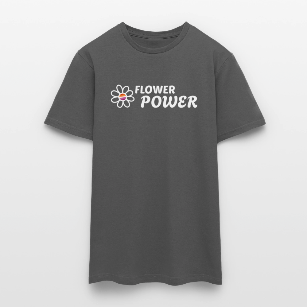 Flower Power! | Lesbian Pride T-Shirt - Anthrazit
