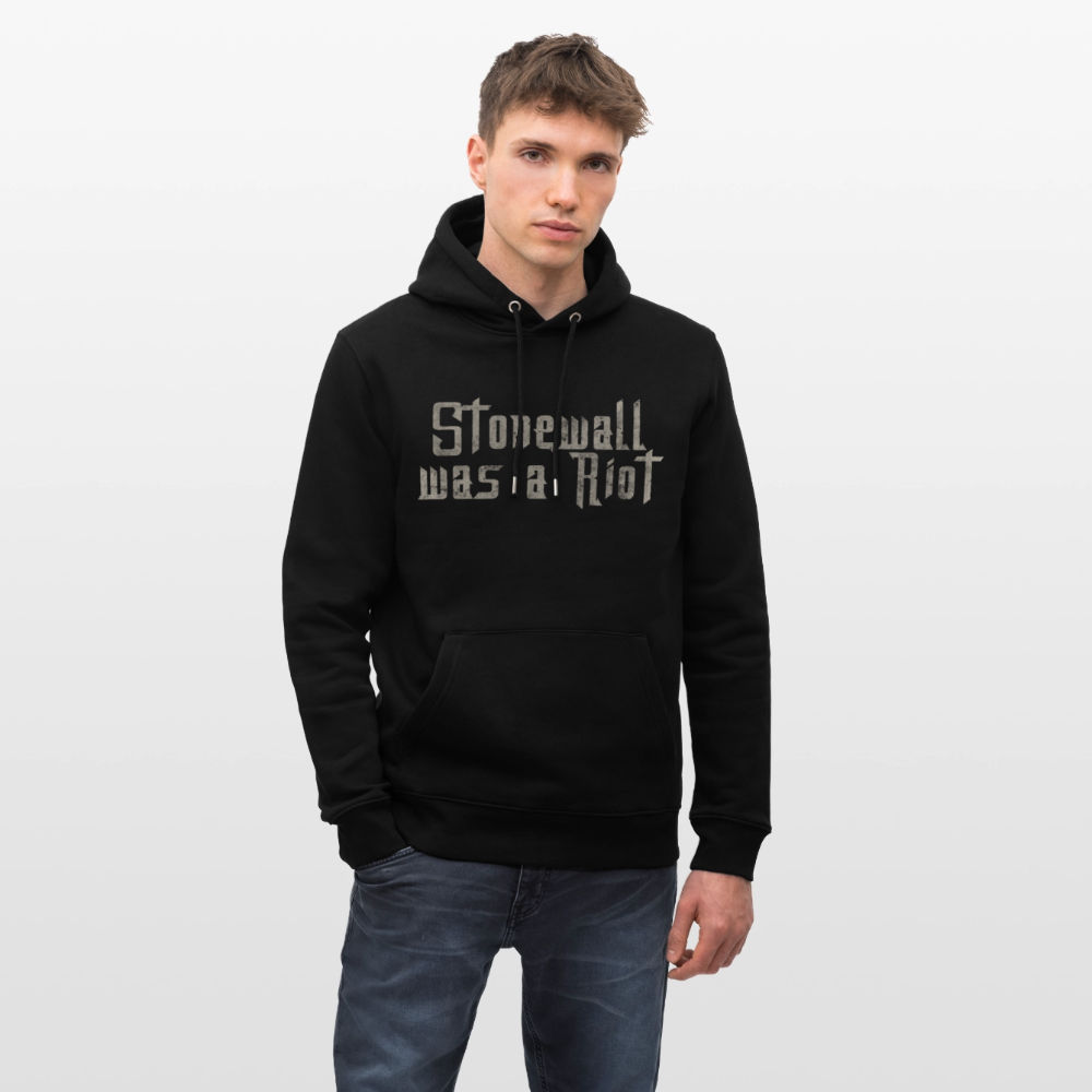 Stonewall was a Riot | Pride Bio-Hoodie Unisex - Schwarz